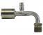 Gates 90° Elbow Aluminum Male Inverted O-Ring with R134a Service Port PolarSeal Fittings