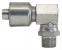 Gates 90° Block MegaCrimp Male Pipe Swivel (NPTF - Without 30° Cone Seat) Braided Fittings