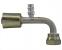 Gates 90° Elbow Aluminum Female SAE Tube O-Ring Nut Swivel with R134a Service Port PolarSeal Fittings
