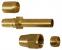 Gates Brass Straight Tube Assembly Braided Fittings