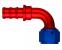 Aeroquip 90° Elbow SOCKETLESS™ Red/Blue Anodized Aluminum JIC/AN 37° Fittings