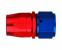 Aeroquip Straight Reusable Red/Blue Anodized Aluminum Swivel JIC/AN 37° Racing Fittings