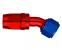 Aeroquip 30° Elbow Reusable Red/Blue Anodized Aluminum Swivel JIC/AN 37° Racing Fittings