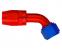 Aeroquip 60° Elbow Reusable Red/Blue Anodized Aluminum Swivel JIC/AN 37° Racing Fittings