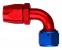 Aeroquip 90° Elbow Reusable Red/Blue Anodized Aluminum Non-Swivel JIC/AN 37° Racing Fittings
