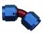 Aeroquip 45° Elbow Blue/Red Anodized Aluminum Female Flare AN Swivel Adapters
