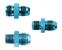 Aeroquip Blue Anodized Aluminum Fuel Pump Adapters