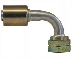 Gates 6ACA-18FTOMN90 90° Elbow Aluminum Female SAE Tube O-Ring Metric Nut Swivel PolarSeal Fittings