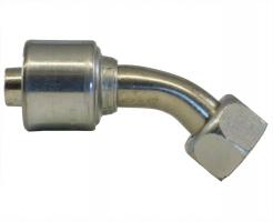 Gates 4G-8FDHORX45 45° Elbow MegaCrimp Female DIN 24° Cone Swivel - Heavy Series with O-Ring Fittings