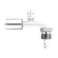 Gates 90° Elbow Aluminum Male SAE Tube O-Ring Nut Swivel with R134a Service Port PolarSeal Fittings