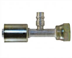 Gates 8ACA-8FTON134SP Aluminum Female SAE Tube O-Ring Nut Swivel with R134a Service Port PolarSeal Fittings