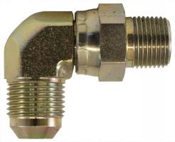 2501-S-6-6 90° Elbow Male JIC to Male Pipe Swivel Hydraulic Adapters