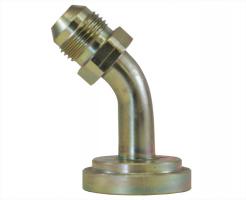1803-20-24 45° Elbow Male JIC to Flange Code 62 Hydraulic Adapters