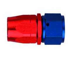 Aeroquip Straight Reusable Red/Blue Anodized Aluminum Swivel JIC/AN 37° Racing Fittings