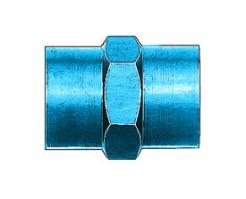 Aeroquip Blue Anodized Aluminum Pipe Coupling Adapters