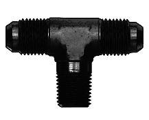 Aeroquip Black Anodized Aluminum Male Branch Tee Adapters