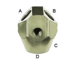 Aeroquip Nickel-Plated Aluminum Fuel Blocks