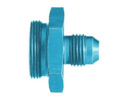 Aeroquip Blue Anodized Aluminum "Quadrajet 1975 and later 1-20 thread" Carburetor Adapters