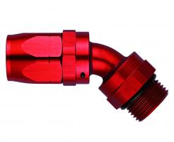 Aeroquip 45° ORB Red Anodized Aluminum Reusable Direct Port Racing Fittings
