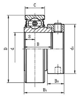 CSA Light Duty Cylindrical O.D. Type Ball Bearing Inserts