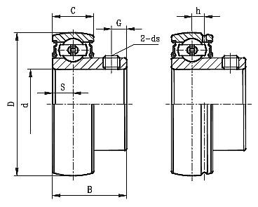 SB Light Duty Set Screw Locking Type Ball Bearing Inserts