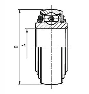 Tri-Ply Seal Series Non-relubricatable Type Square Bore Type 1 Farm Implement Ball Bearings