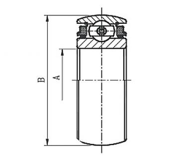 Tri-Ply Seal Series Non-relubricatable Type Square Bore Type 2 Farm Implement Ball Bearings