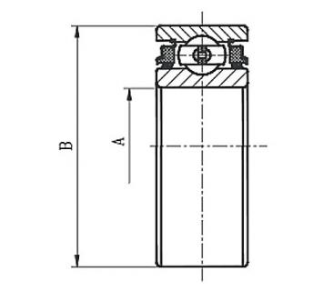 Tri-Ply Seal Series Non-relubricatable Type Square Bore Type 5 Farm Implement Ball Bearings