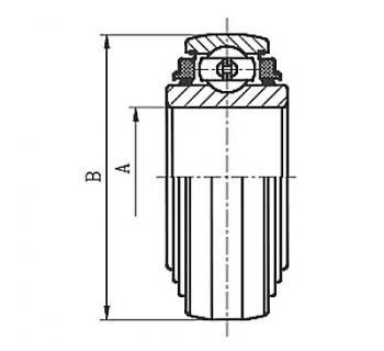 Tri-Ply Seal Series Non-relubricatable Type Square Bore Type 3 Farm Implement Ball Bearings