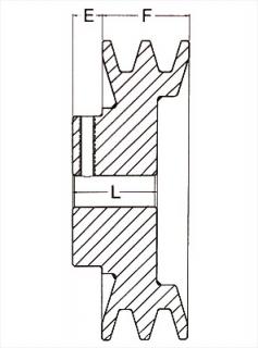 1-3/16" Bore 2AK Sheaves